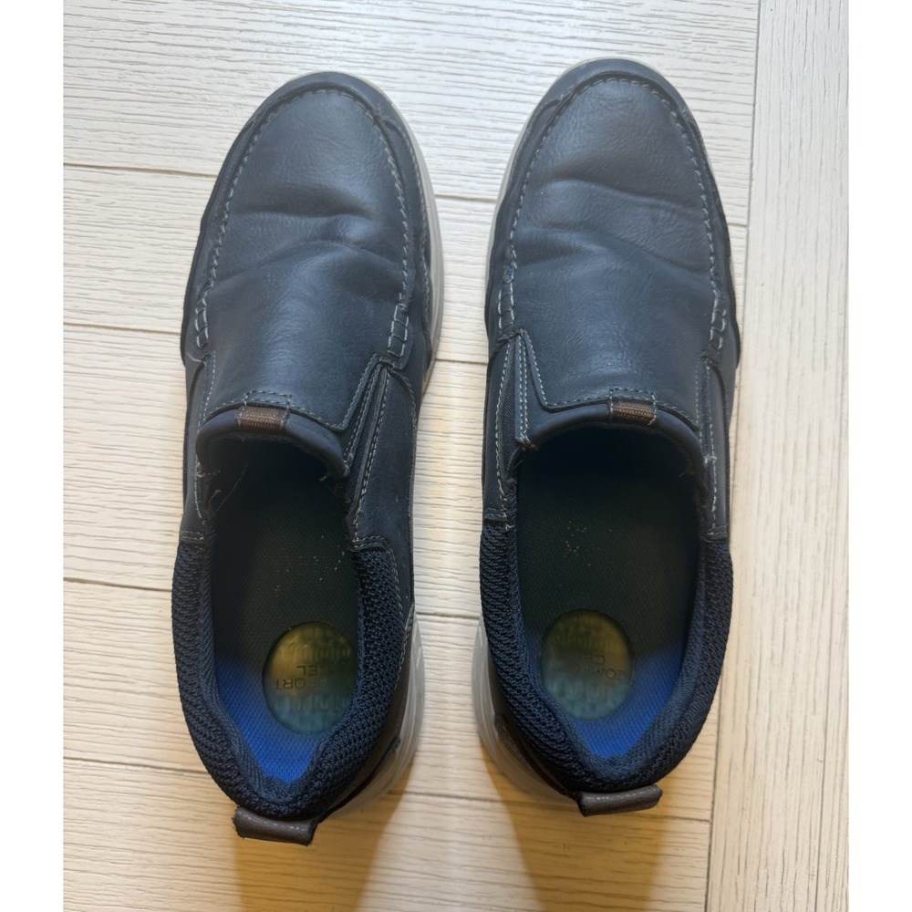 Nunn Bush Men's CONWAY MOC TOE SLIP ON, Navy. Sz 11.5M W/ Comfort Gel Footbed - Picture 2 of 8